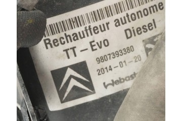 PARKING HEATER WEBASTO PEUGEOT 5008 9807393380 9018615F Version European