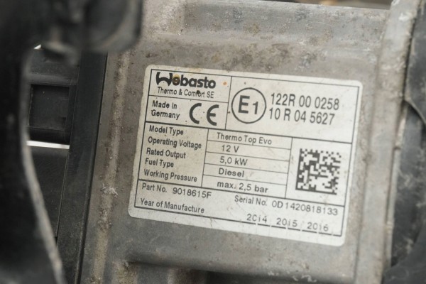 Calefactor estacionario WEBASTO para PEUGEOT 5008 9807393380
