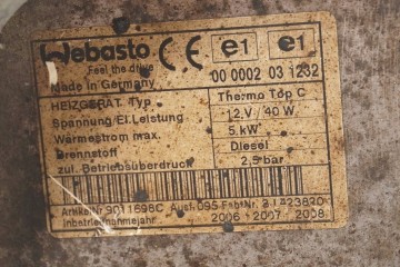 Calefactor estacionario Webasto para Ducato, Boxer, Jumper 9011698C