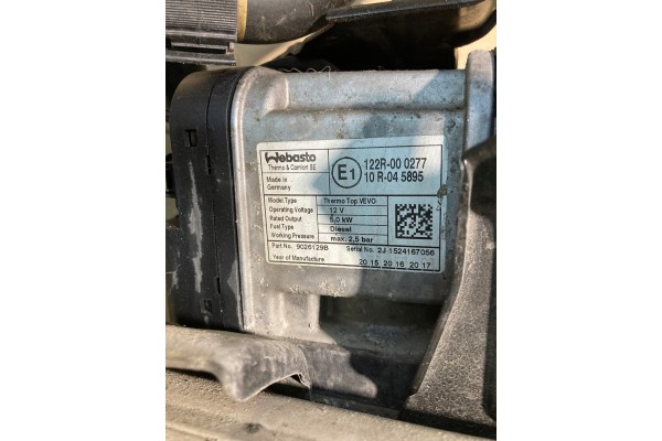 WEBASTO VW TIGUAN AND 5N0815005T Car type passenger cars