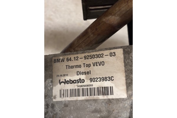 BMW 5 F10 F11 DIESEL WEBASTO NR 9250302 Part manufacturer BMW OE