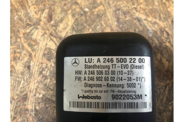 WEBASTO MERCEDES THERMO TOP EVO 2465002200 Part manufacturer Webasto