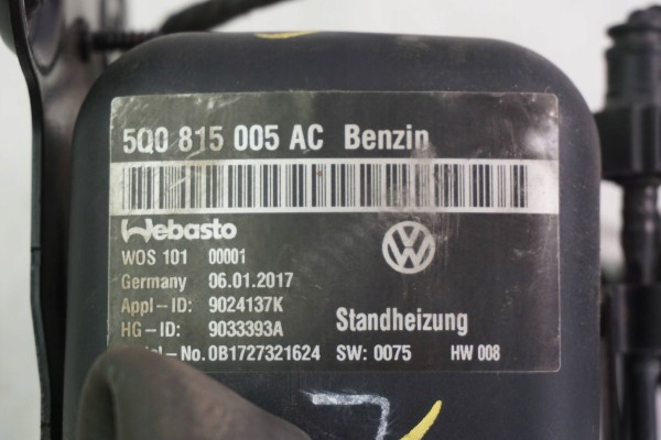 Calefactor de estacionamiento Webasto VW Skoda Seat Audi 5Q0815005AC