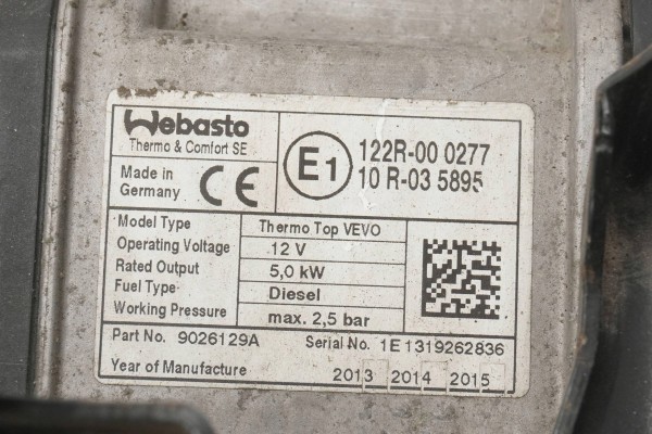 PARKING HEATER WEBASTO VW PASSAT B7 CC 3AA815005D 9026129A Version European