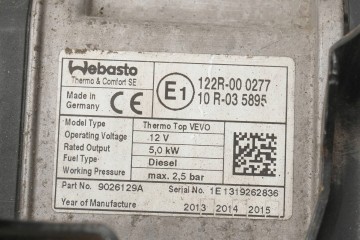 PARKING HEATER WEBASTO VW PASSAT B7 CC 3AA815005D 9026129A Version European