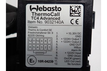 MODULE CONTROLLER WEBASTO 9032140A ALFA ROMEO STELVIO 18R Part manufacturer Alfa Romeo OE