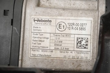 PARKING HEATER WEBASTO VW SHARAN 7N0815005AE 9026129B Version European