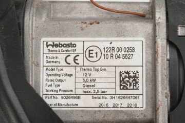 Calefactor estacionario Webasto para Volvo V90 31469689 31363990