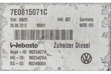 PARKING HEATER WEBASTO VW TRANSPORTER T5 T6 AMAROK 7E0815071C Car type 4x4 SUV cargo vans passenger cars