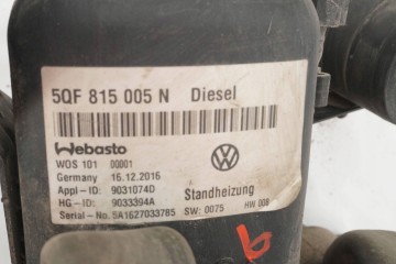 PARKING HEATER WEBASTO VW TIGUAN 5QF815005N 9033394A Version European