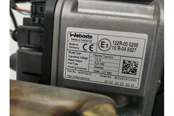 Parking heater webasto Diesel VW Multivan T7 7T0819008C New original Quality of parts according to GVO O original with manufactu