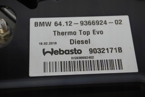 WEBASTO BMW G01 G02 G05 TOP EVO 9366924 Part manufacturer BMW OE