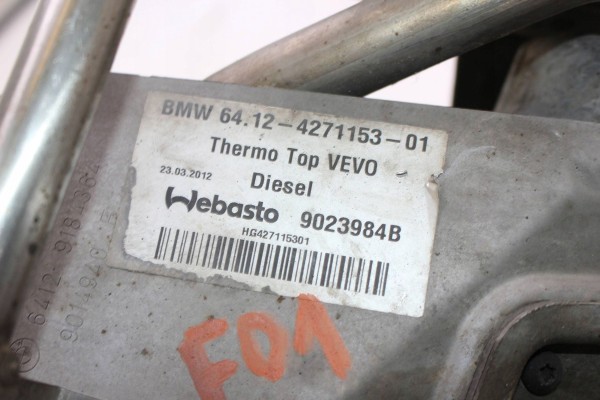 PARKING HEATER WEBASTO BMW 5 F10 F11 4271153 9023984B Catalog number of the original 9023984B