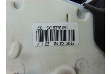 5K1837015D  CERRADURA PUERTA DELANTERA IZQUIERDA VOLKSWAGEN POLO V (6R1) Advance 2012 5K1837015D 188422 VOLKSWAGEN - 3
