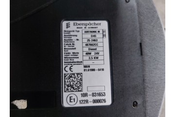 Man Tgx E6 Parking heater Eberspacher D4S Catalog number of the part 81619006410