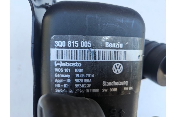 Webasto Thermo Top Evo VW Passat B8 Skoda Superb 3Q0815005 Product weight with unit packaging 7 kg