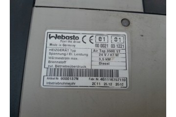 WEBASTO AIR TOP 3500 ST MERCEDES ACTROS MP3 Part manufacturer Webasto