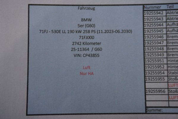 Calefactor BMW G60 G61 4B087799 2742 km