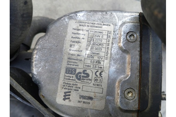 WEBASTO PARKING HEATER 30710229 VOLVO V50 2006 Catalog number of the part 30710229