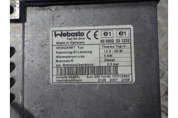 Calefactor estacionario Webasto BMW X5 E53 6918942
