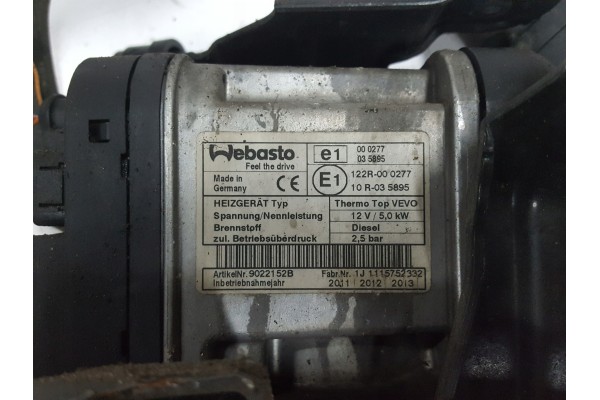 VW SHARAN 7N 10 15r ALHAMBRA 2 II WEBASTO HEATING 7N0815065M Part manufacturer Volkswagen OE