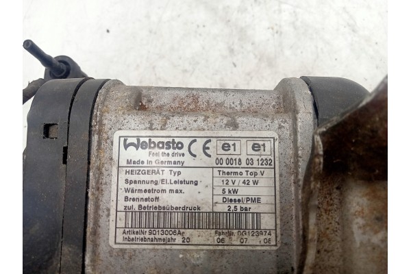 PARKING HEATER WEBASTO VW PASSAT B6 3C0815005J Catalog number of the original 3C0815005J