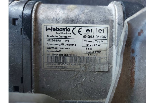 VW TOURAN AND PARKING HEATER WEBASTO THERMO TOP V 1K0815005DR Car type passenger cars