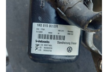 VW TOURAN AND PARKING HEATER WEBASTO THERMO TOP V 1K0815005DR Catalog number of substitutes 9007182L