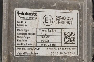 Calefactor estacionario WEBASTO VW Audi 5WA815005AB 9037060F