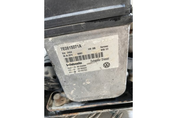 VOLKSWAGEN T5 05 WEBASTO PARKING HEATER 7E0815071A Car type cargo vans passenger cars