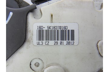 5K1837016D  CERRADURA PUERTA DELANTERA DERECHA VOLKSWAGEN POLO V (6R1) Advance 2012 5K1837016D 188872 VOLKSWAGEN - 1