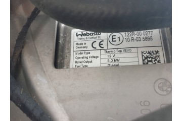 BMW 5 F10 F11 PARKING HEATER WEBASTO 9250302 Catalog number of the original 9023983D