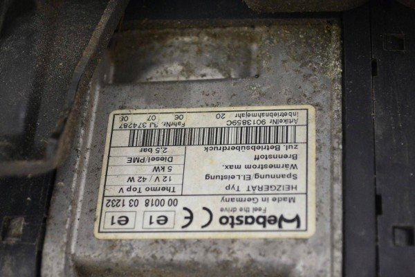 Volkswagen PASSAT B6 Parking heater Webasto 3C0815005N Catalog number of substitutes 9013717B