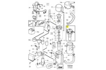 Burner Webasto Volvo S60 S80 V70 XC90 XC70 Packaging status original