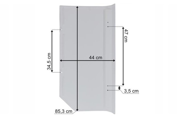 AGGREGATE THERMO KING ADVANCER PANEL TOP COVER RIGHT 989910 Part manufacturer Lamiro