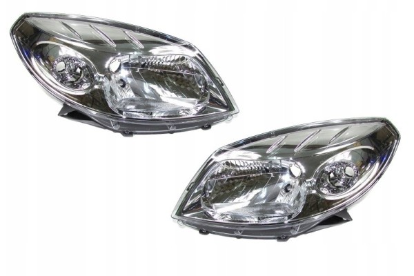 SET OF HEADLAMPS DACIA SANDERO 2008 2012