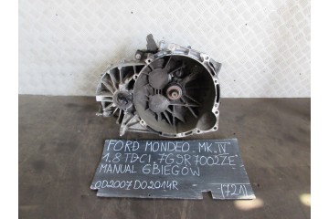 GEARBOX 7G9R7002ZE FORD MK IV 1 8 TDI 07 14 R