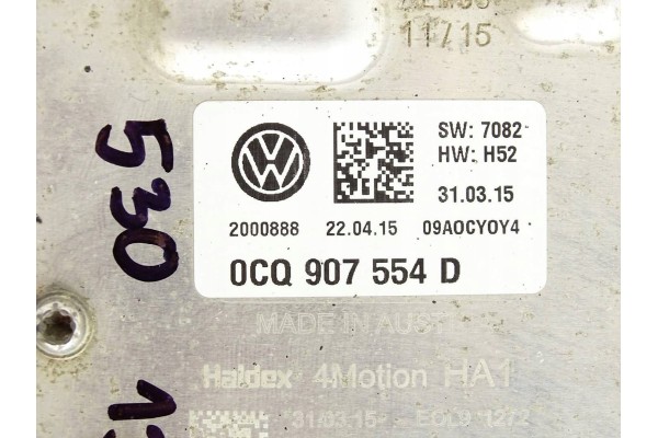 MODULE DRIVE CONTROLLER HALDEX VW GOLF VII 7 R LEON CUPRA III 0CQ907554D Installation side multipurpose
