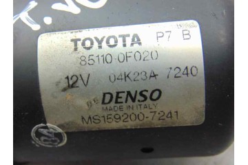 85110-0F020 MOTOR LIMPIA DELANTERO TOYOTA COROLLA VERSO (R1) 2.2 D-4D Luna 2008 85110-0F020 186194 TOYOTA - 4
