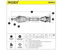 Drive axle for VW Passat Variant 3G5 CB5 Tou Catalog number of the part 13D0912