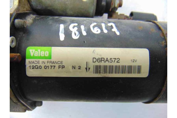 D6RA572 MOTOR ARRANQUE PEUGEOT 206 XT 2000 D6RA572 181617 PEUGEOT - 3