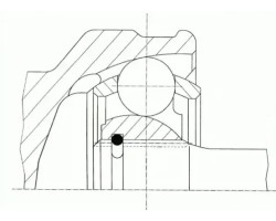 SHAFT JOINT 304866 LOBRO OPEL SAAB 9 5 ASTRA