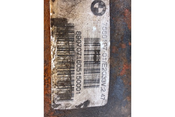 BMW 87 E90 E91 7566197 01 E2033V 2 47 DIFFERENTIAL Catalog number of the part MOS003