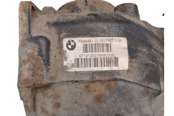 DIFFERENTIAL BRIDGE REAR BMW F30 F31 2 0 184KM 7589481 01 GEAR RATIO 3 38 Product weight with unit packaging 20 kg