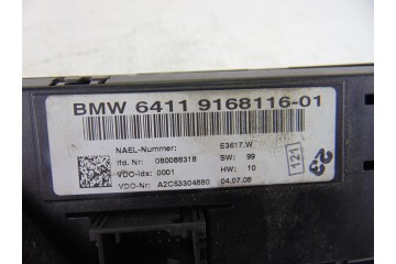 9168116 MANDO CLIMATIZADOR BMW SERIE 1 BERLINA (E81/E87) 118d 2009 9168116 154278 BMW - 2
