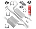 Muffler Set Ford Focus 1 I MK1 1 8 85 KW 1998 2005 Hatchback