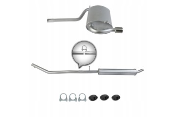 Silencer set for Dacia Duster 06 2010 1 6 16V 4x4