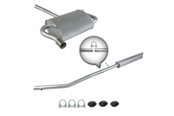 Silencer set for Dacia Duster 06 2010 1 6 16V 4x4 Catalog number of the part ZEST 02 023E 02 024E