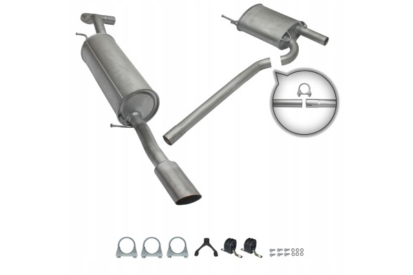 Audi A4 B5 1 6 Sedan Avant 1995 2001 silencers set Part manufacturer Ferroz Export