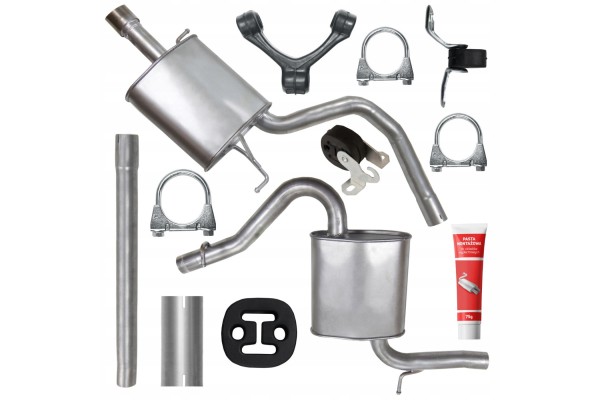 Muffler Set Audi A4 B6 B7 2 0 96 KW 2000 2008 Sedan Kombi Avant